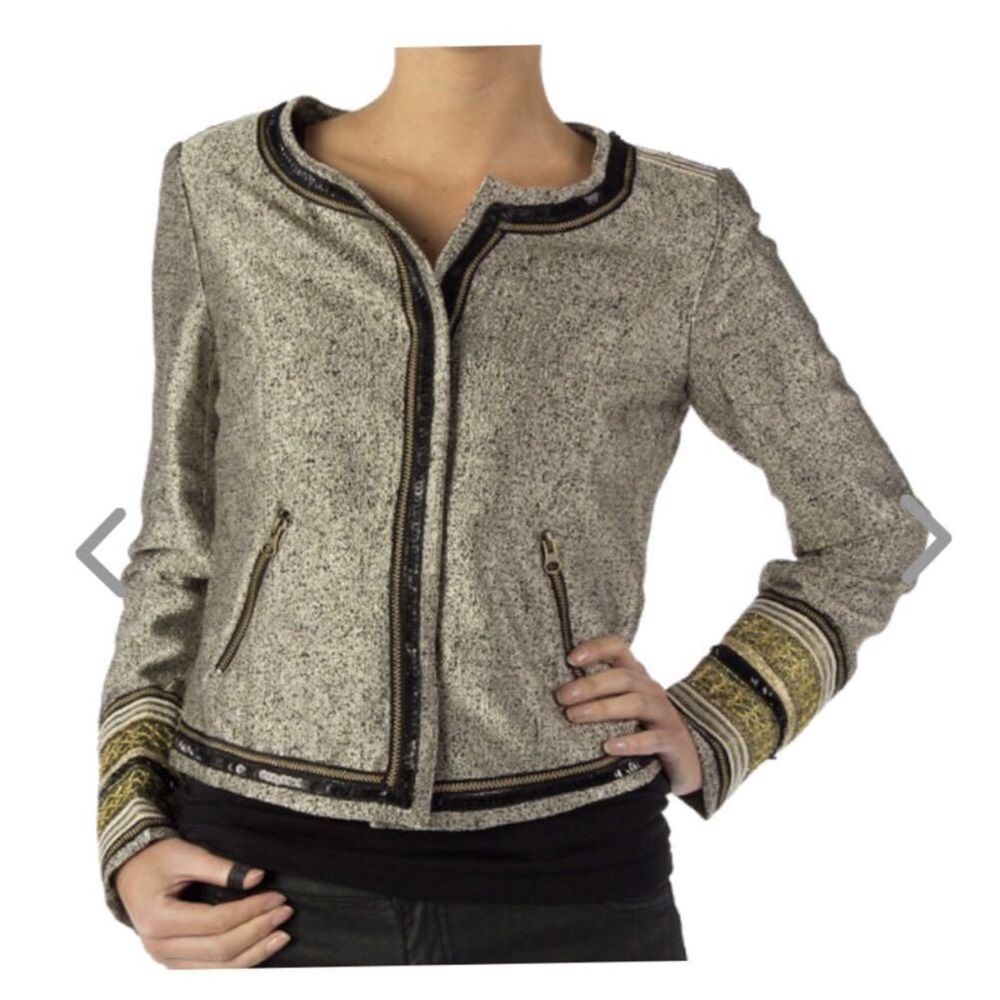 DEPT Gold Blazer Unique